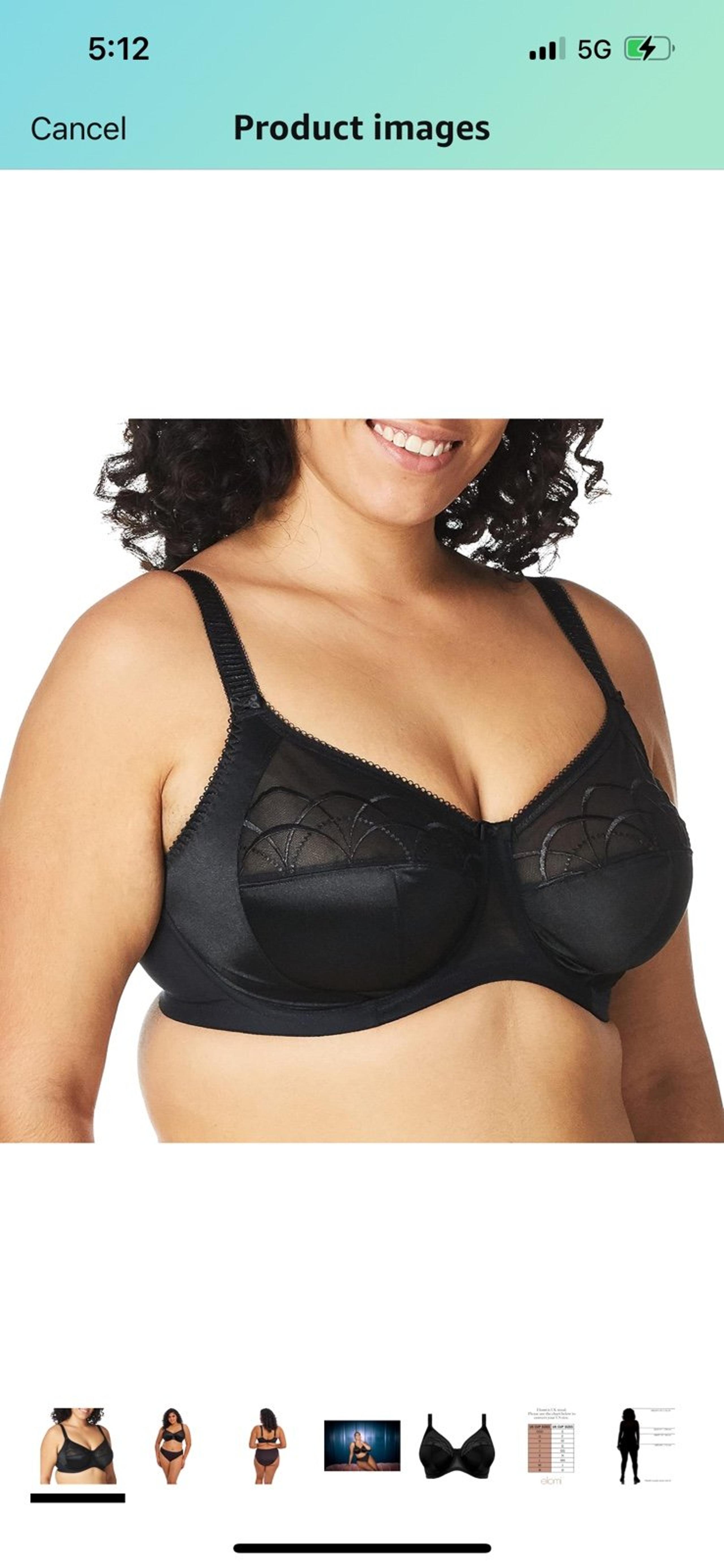 NWT Bra Elomi Women's Plus Size Smooth Underwire Molded Bra