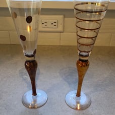 NIB - Set of 2 Orrefors Celebration Champagne Flutes