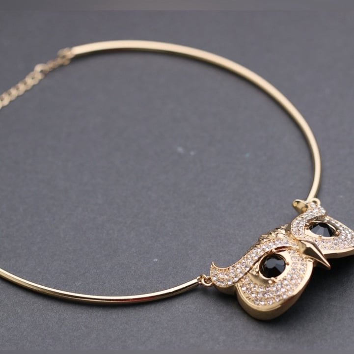 Kate Spade Owl Necklace with crystals