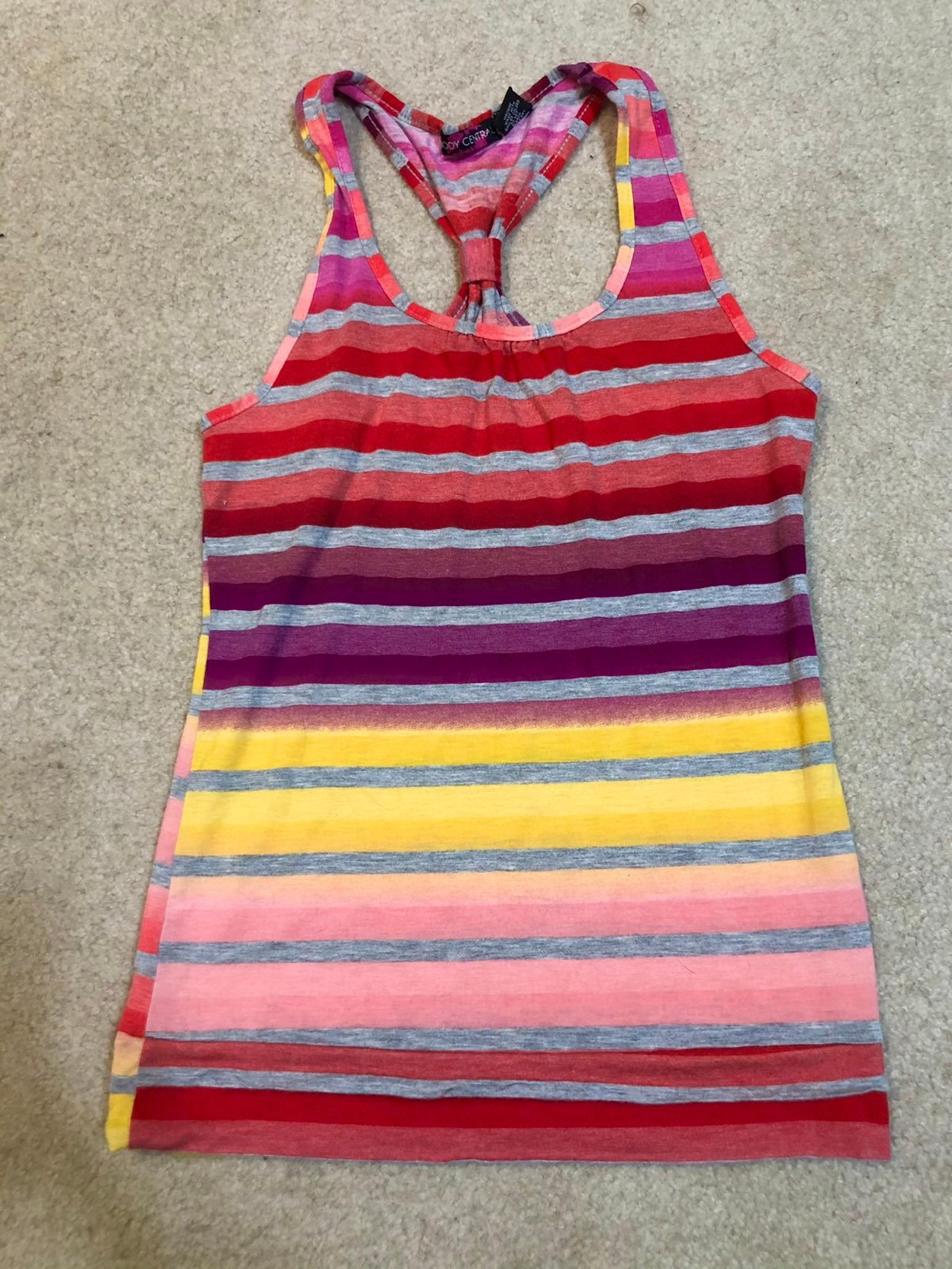 Body Central colorful Striped Tank Top