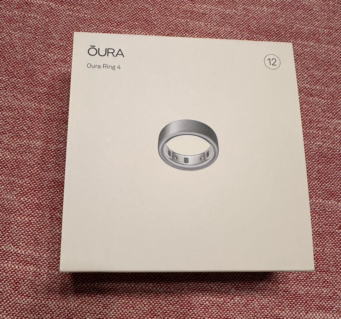 Oura Ring Gen 4 - Brushed Silver- Size 12- Smart Ring, NEW