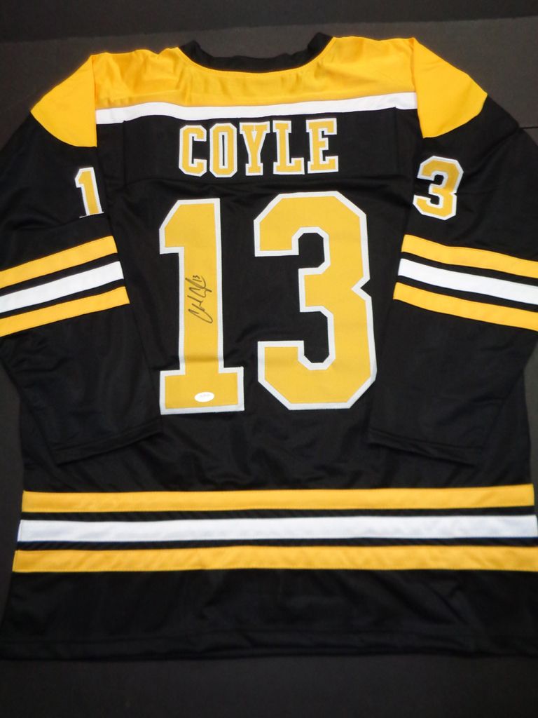 Charlie Coyle Autographed Jersey