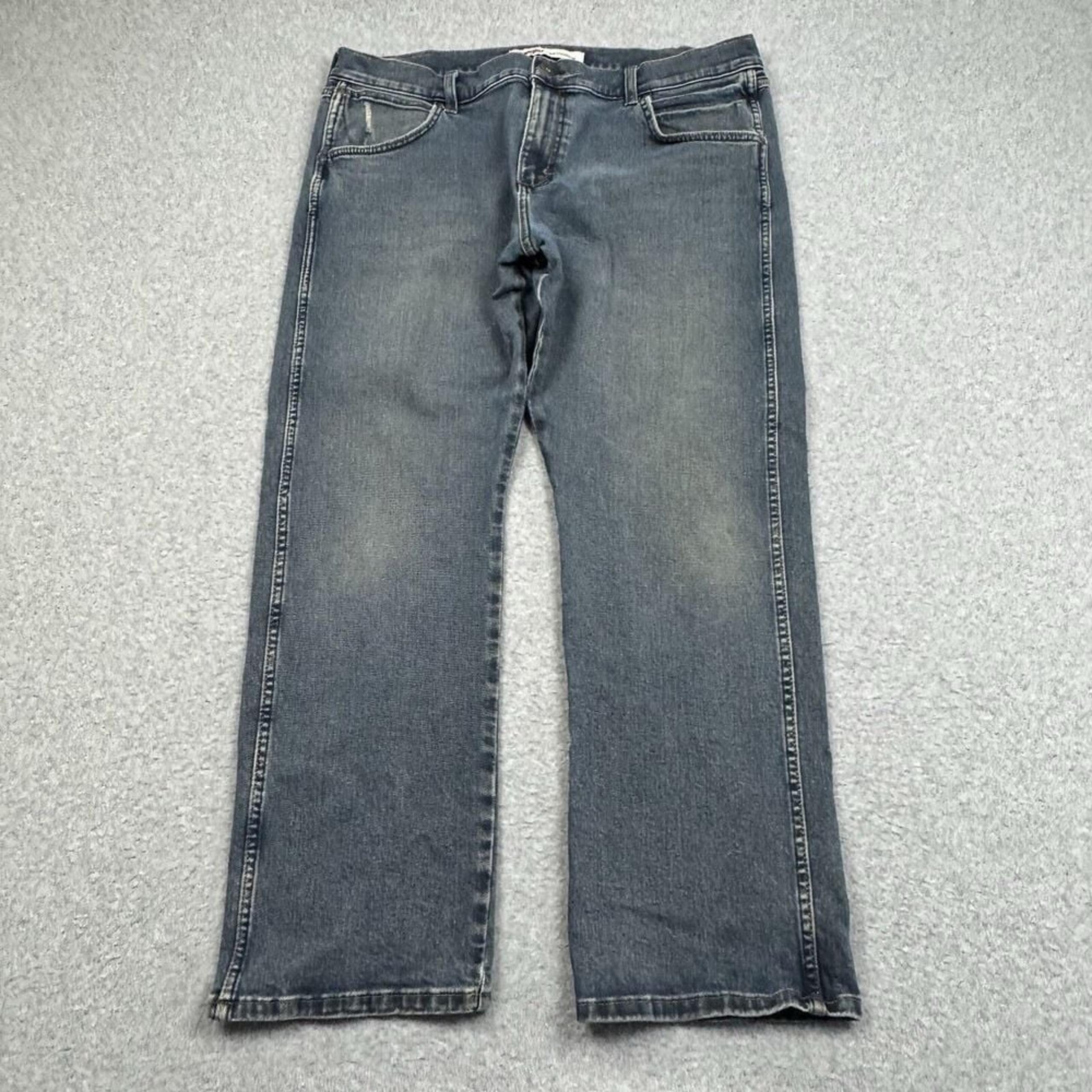 Wrangler Slim Straight 88 Jeans Mens 36x29 Cotton Stretch Retro Western Denim