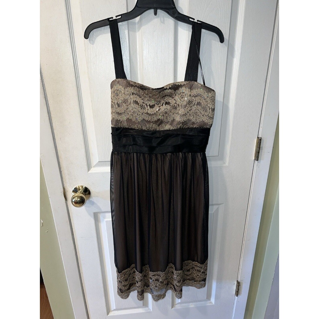 Dressbarn Collection Dress Womens 16 Midi Lace Babydoll Feminine Fairycore y2k