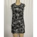 LOVE MOSCHINO Dress Mini Gray Floral Daisy Sleeveless Cotton Round Neck 2 US