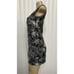 LOVE MOSCHINO Dress Mini Gray Floral Daisy Sleeveless Cotton Round Neck 2 US