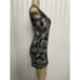LOVE MOSCHINO Dress Mini Gray Floral Daisy Sleeveless Cotton Round Neck 2 US