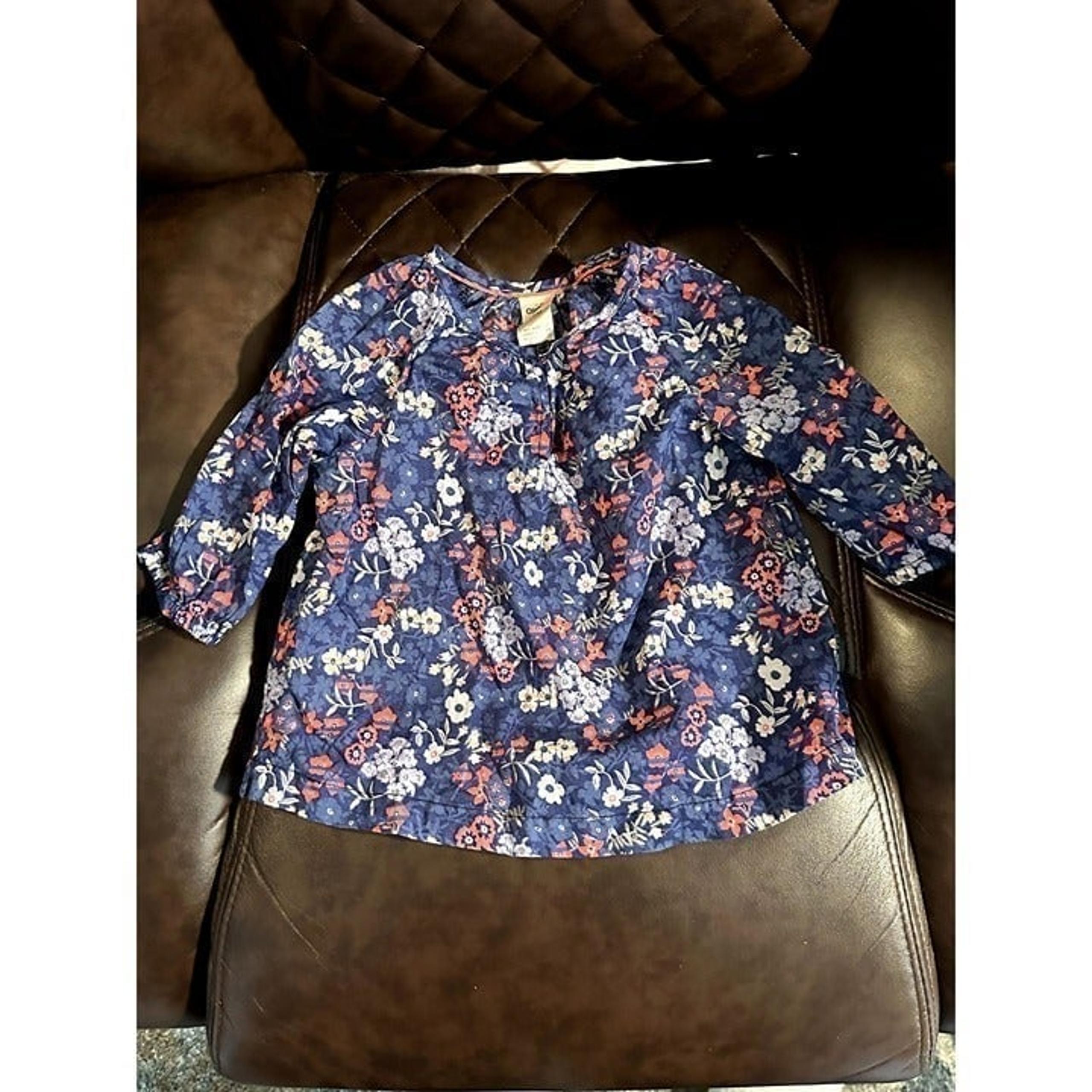 OSH KOSH LITTLE GIRLS FLORAL BOHO LONG SLEEVE SHIRT (18MO)  EUC    G-18