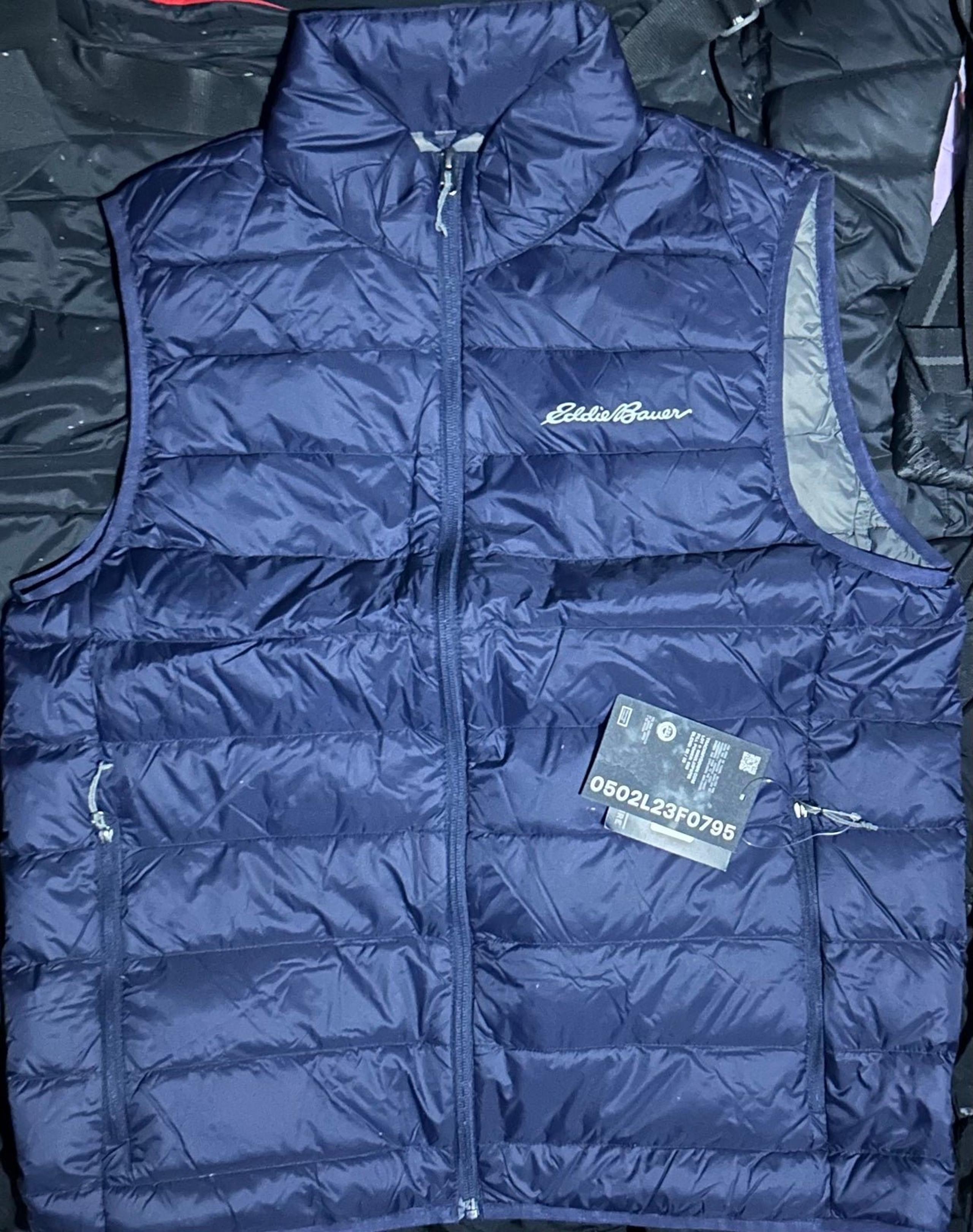 Eddie Bauer Cirruslite Down Outerwear Vest Men’s Medium Navy Brand New With Tags