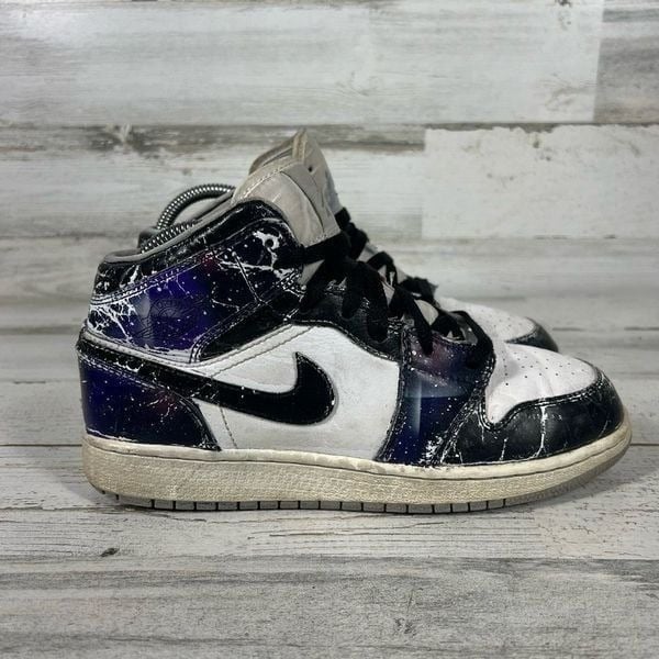 Nike Kids Air Jordan 1 High OG Tie Dye PS Cu0449 100 Sneaker Black & White Size