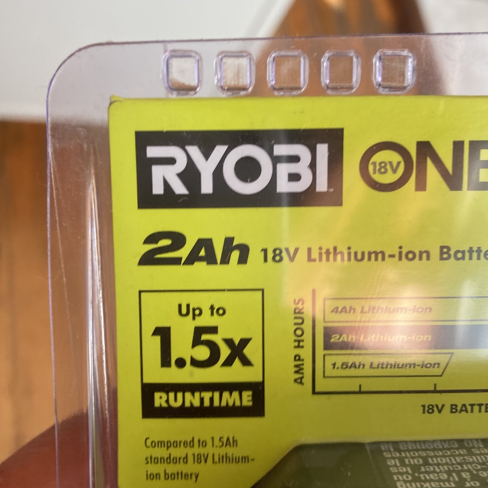 ryobi 18v 2Ah