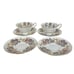 9 Pieces Wedgwood Lichfield Bone China Tea Cups Saucers Double Handle Soup Plate