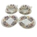 9 Pieces Wedgwood Lichfield Bone China Tea Cups Saucers Double Handle Soup Plate