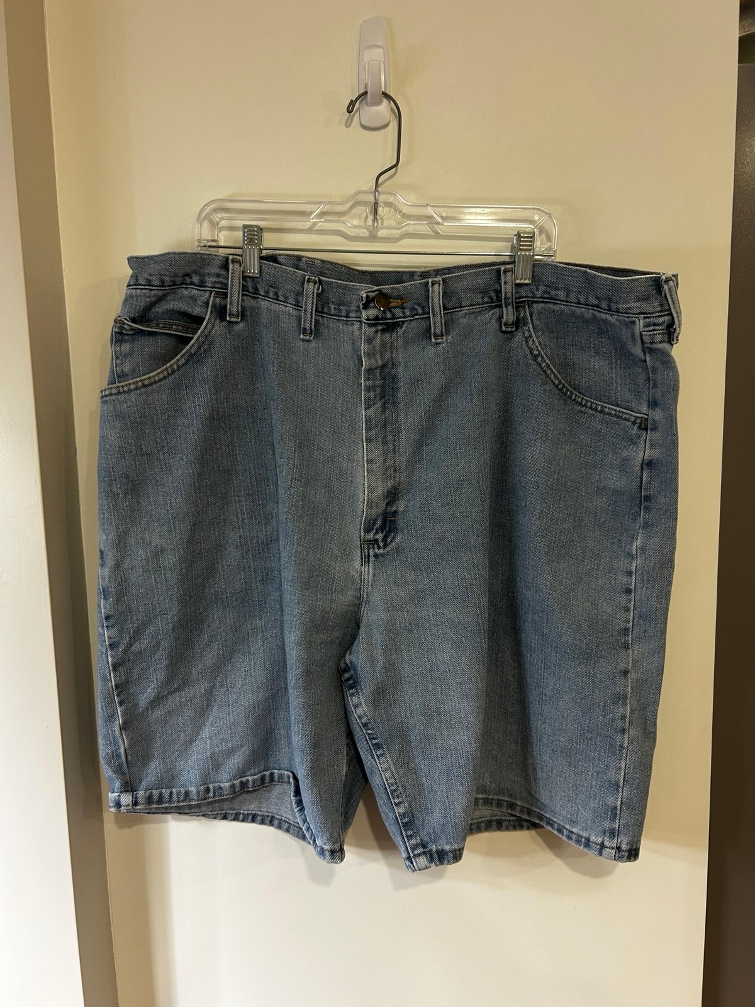 Vintage Wrangler Mens Relaxed Fit Denim Shorts Size 44 Blue Jean Jorts 9” Inseam