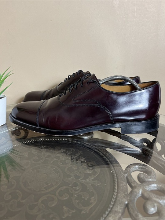 Cole Burgundy Leather Oxford Cap Toe Dress Shoes Men’s Size 11 D EUC