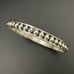 Vintage Mexico TN-33 Ball Bead Bangle Bracelet Solid Sterling Silver 27.8g