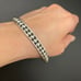 Vintage Mexico TN-33 Ball Bead Bangle Bracelet Solid Sterling Silver 27.8g