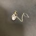 Silver Onyx Tie Clip with Chain