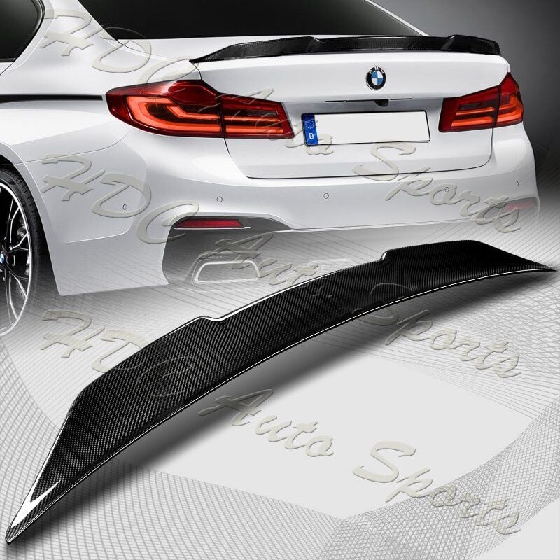 For 2017-2021 BMW 5-Series G30 G38 PSM-Type Real Carbon Fiber Rear Trunk Spoiler