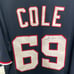 Washington Nationals Game Issued Autographed #69 AJ Cole Blue Jersey