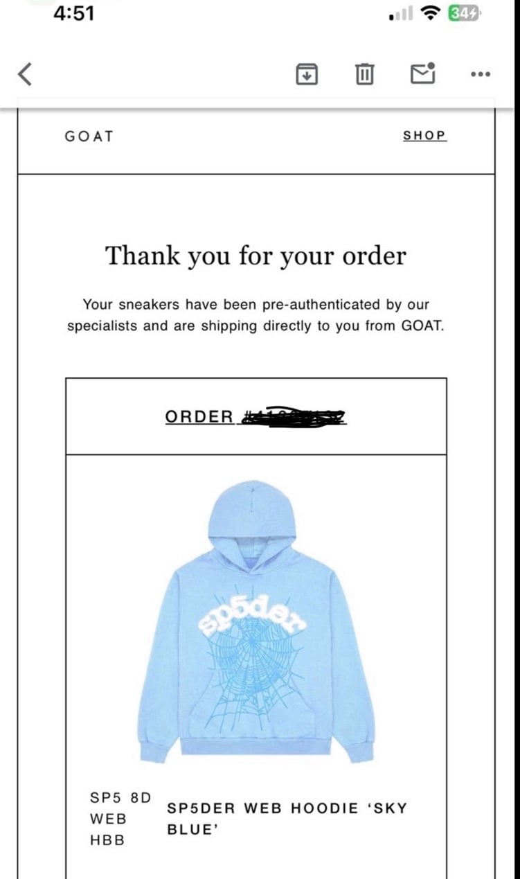 BLUE RHINESTONE SP5DER HOODIE