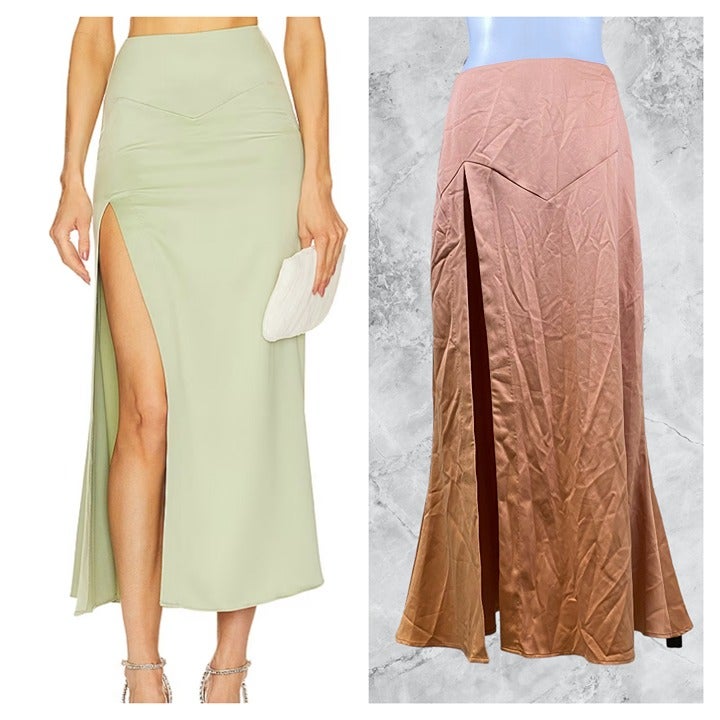 Michael Costello xREVOLVE Morena Skirt - Peach