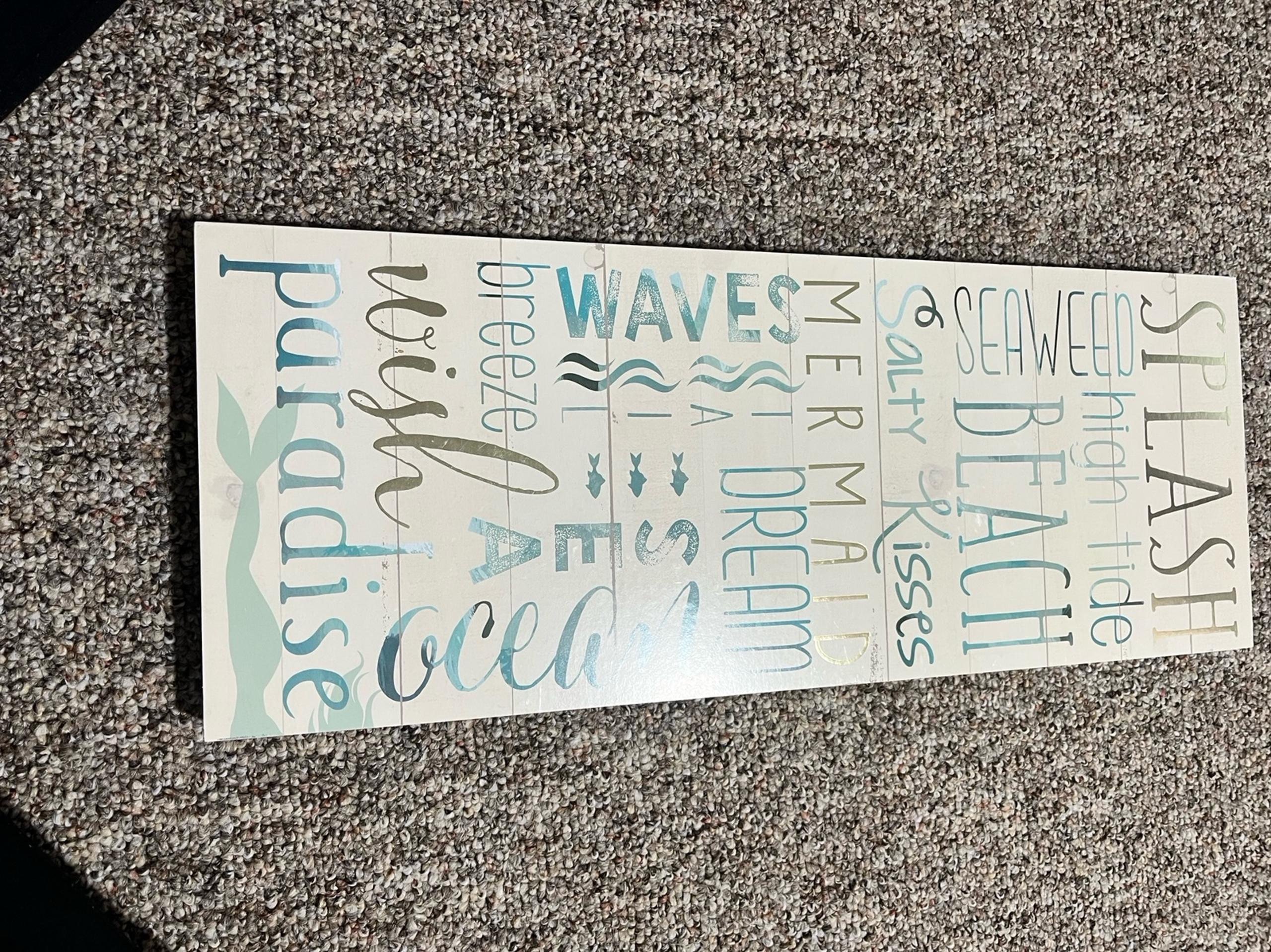 Hobby Lobby Beach themed home decor
