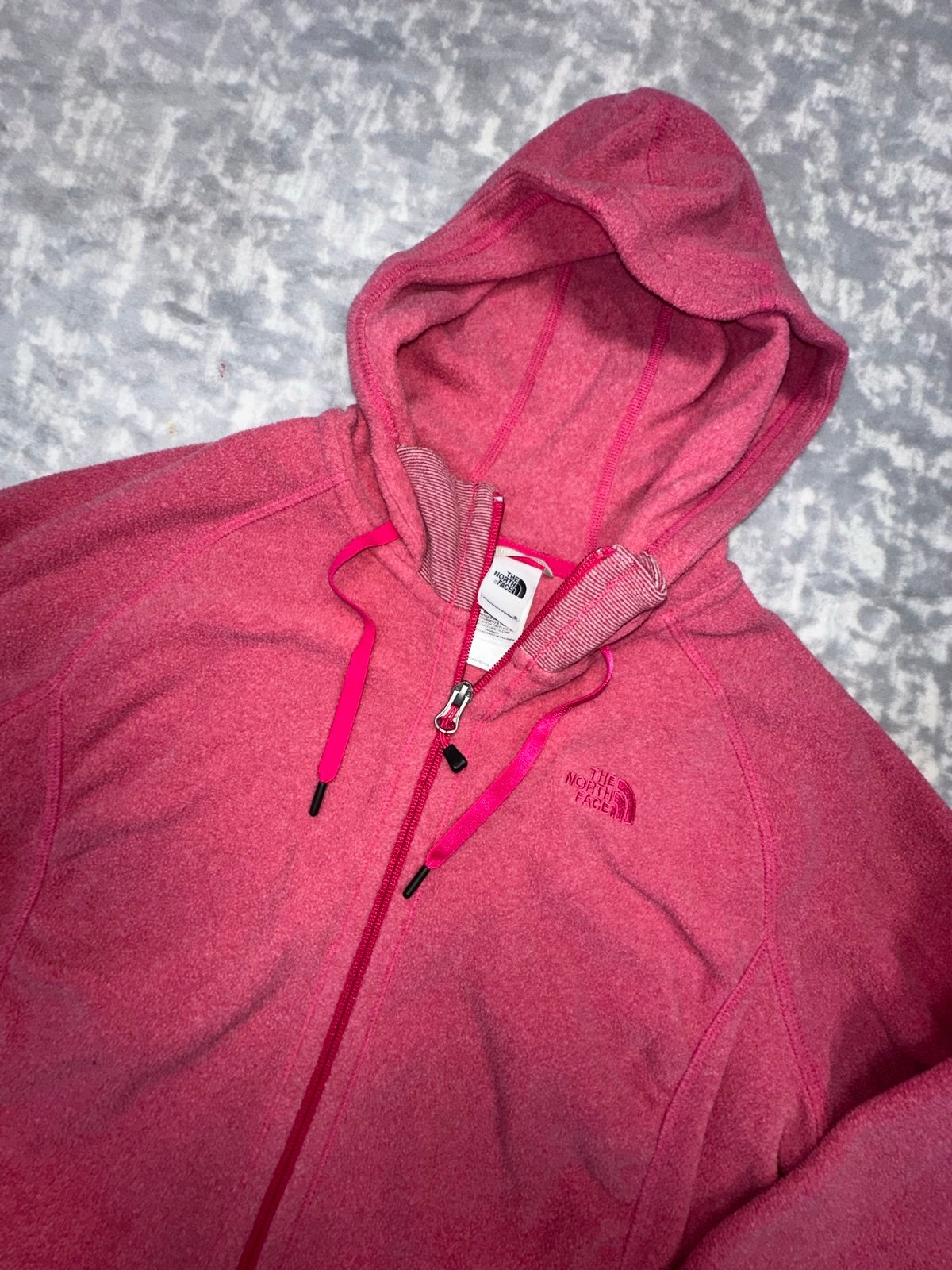 The North Face Women’s Full Zip Fleece Jacket Size Medium Pink Hooded