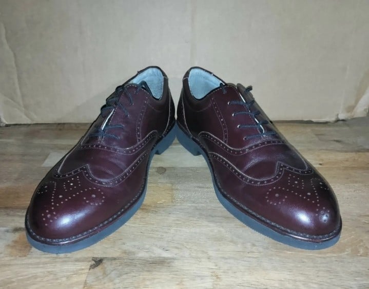 VINTAGE DresSports by Rockport Burgundy Brogues: Series M3677; Size 9.5W Men's