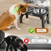 Dog Feeder with 2 Stainless Steel Bowls &1 Slow Feeder Dog Bowls, 5 Heights.