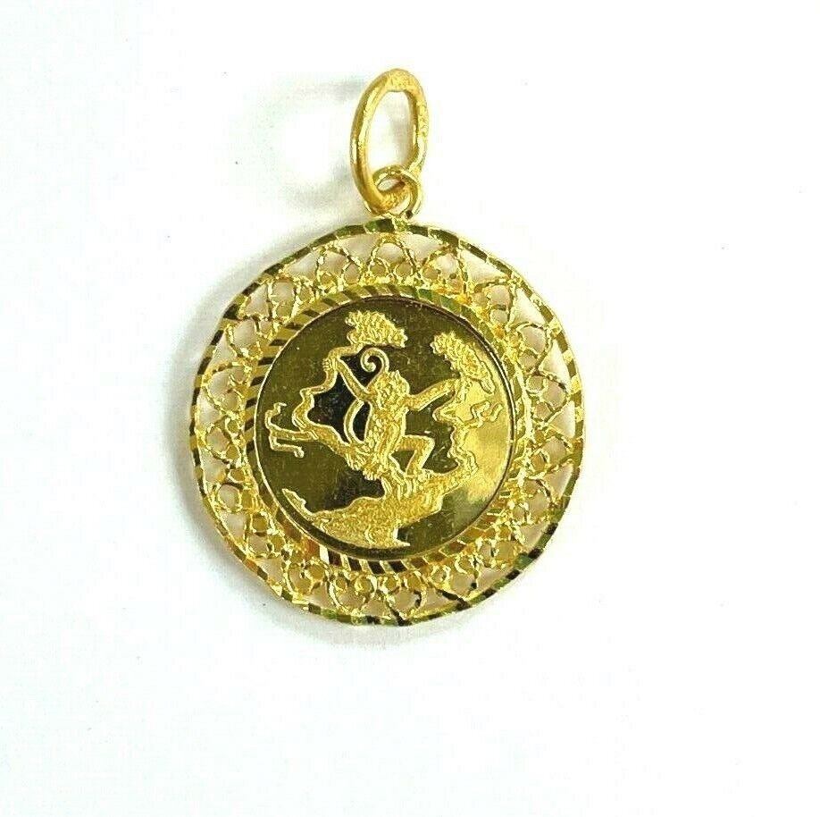 22k 22kt pendant zodiac MONKEY chinese sign charm # 52