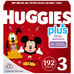 Huggies Plus Diapers Size 3 Jumbo pack 192 ct Baby Diapers