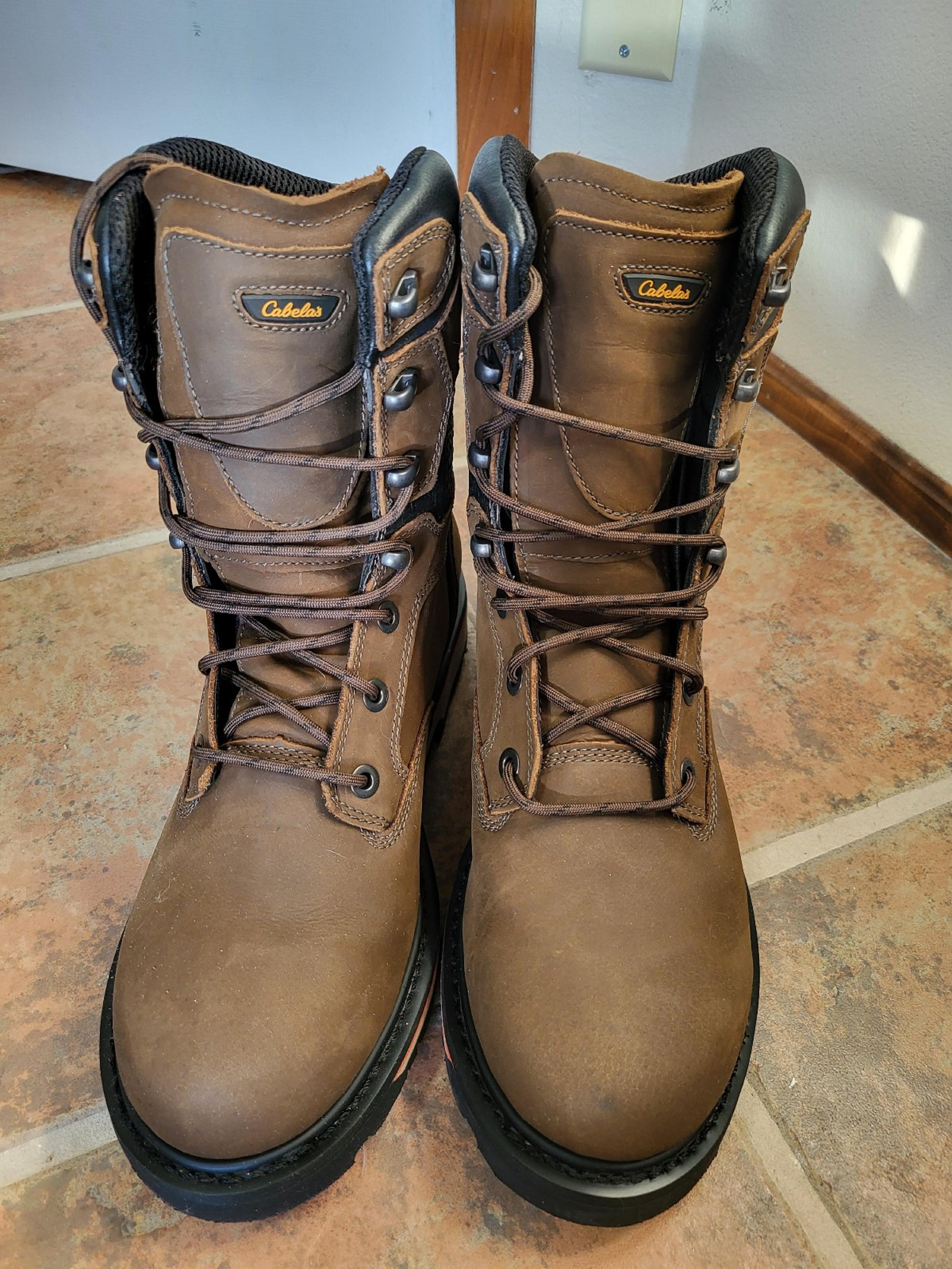 Cabelas mens new leather boots