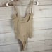 Nude Sleeveless Thong Compression Garment Size S/M