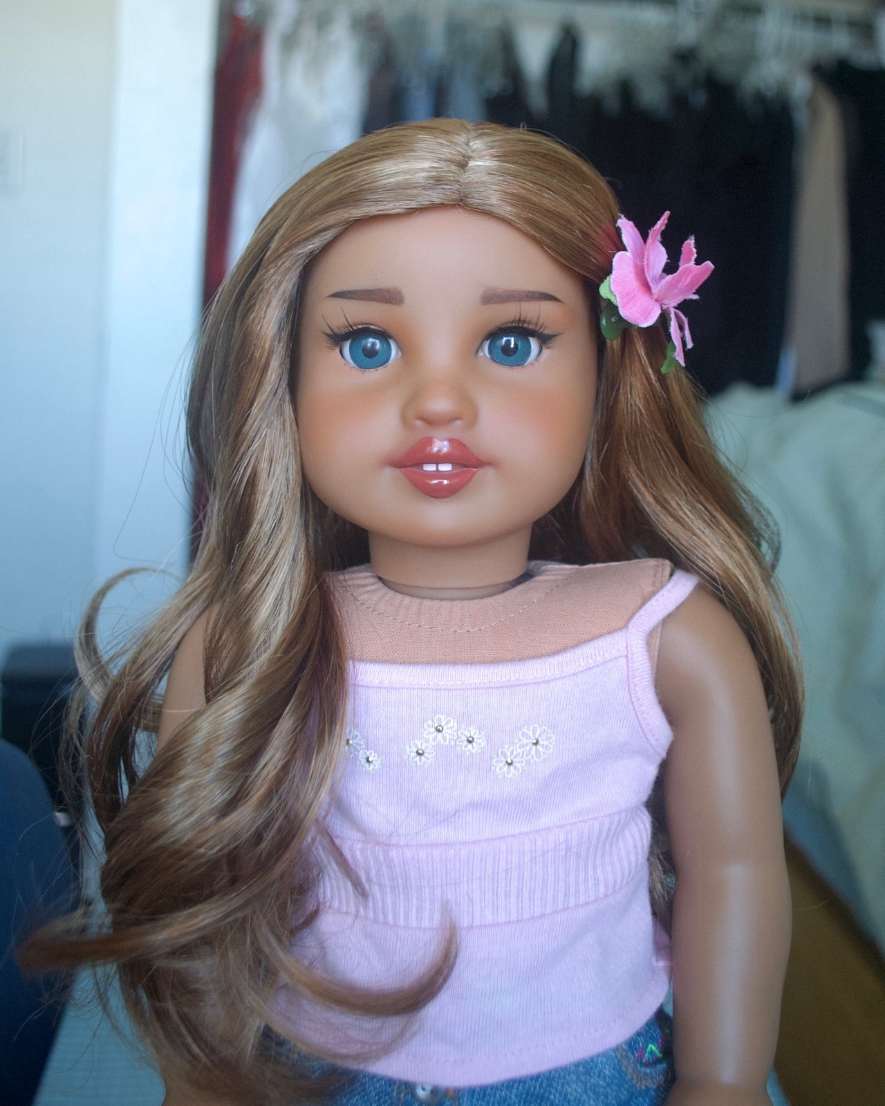 custom American girl doll kanani akina ooak