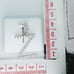 925 Sterling Silver Cubic Zirconia Initial Pendant, UU1P6A6192