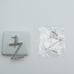925 Sterling Silver Cubic Zirconia Initial Pendant, UU1P6A6192