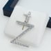 925 Sterling Silver Cubic Zirconia Initial Pendant, UU1P6A6192