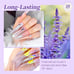 Saviland Builder Nail Gel Kit - Fiberglass Nail Extension Kit with Clear Pink