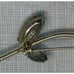 Vintage Weiss Blue Green Floral Brooch Goldtone Pin