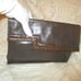 Burdines vintage leather art deco clutch