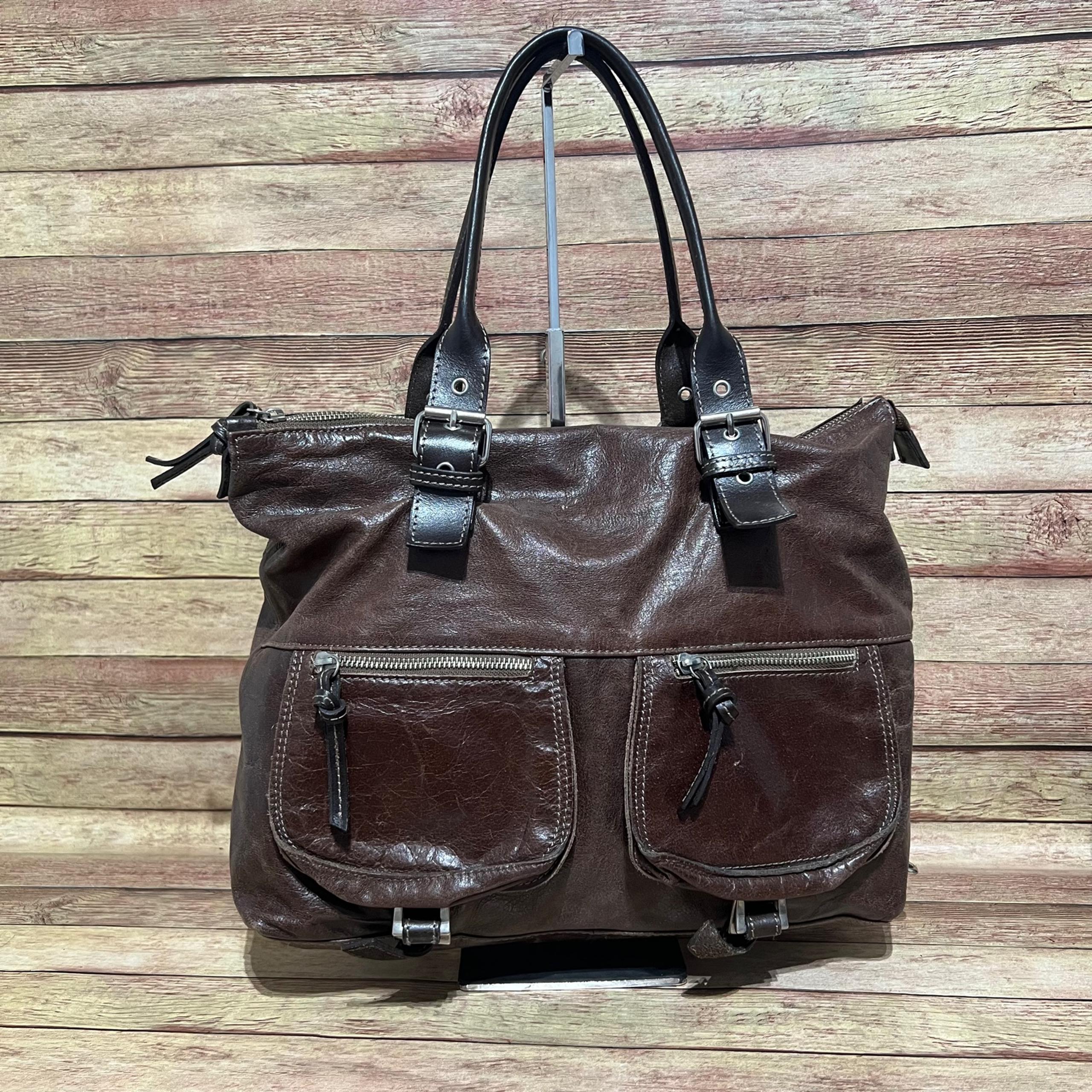 Barney’s New York Brown Leather Hangbag