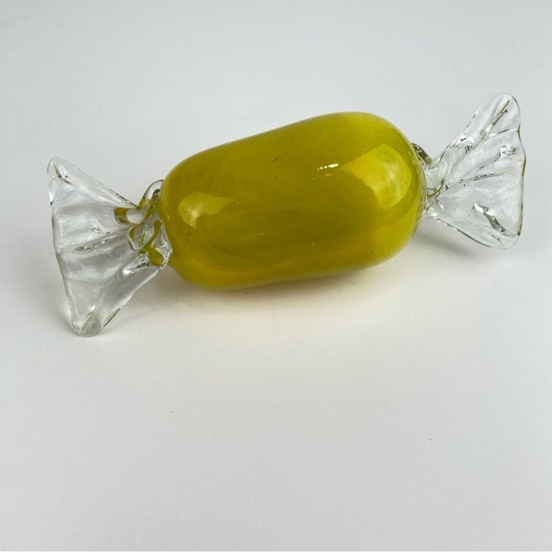 Vintage Late 20th Century Art Glass Cellophane Candy