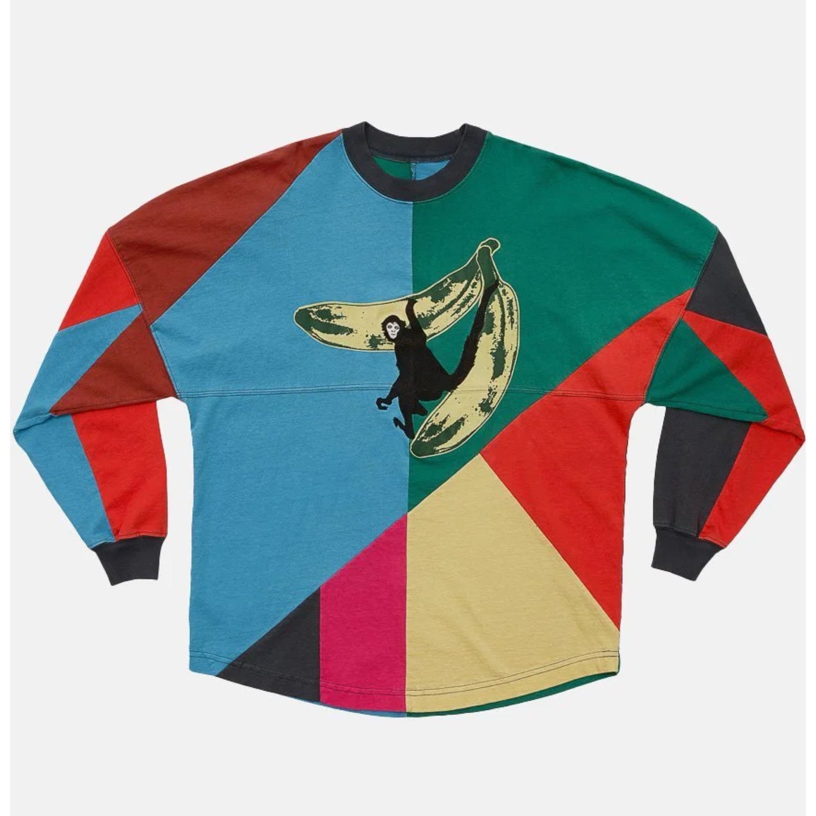 1 NWT Size Medium Banana Split Patchwork Sweatshirt Spirit Jersey