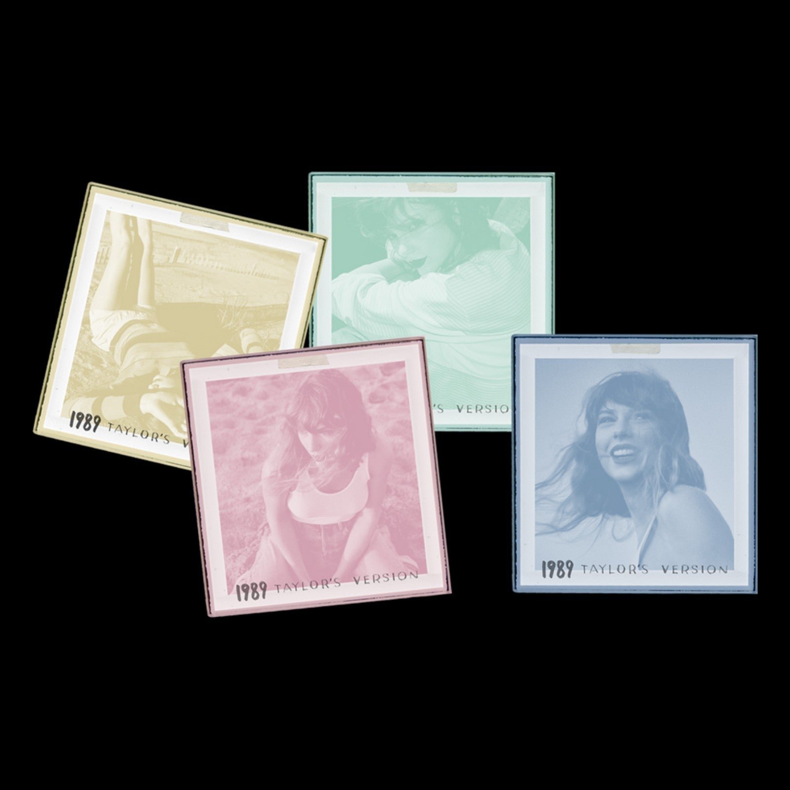 Official Taylor Swift 1989 (Taylor's Version) Set of Four Glass Photo Coasters