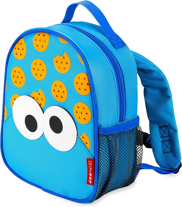 Sesame Street Toddler Backpack with Safety Harness, Ages 1+, Cookie Monster