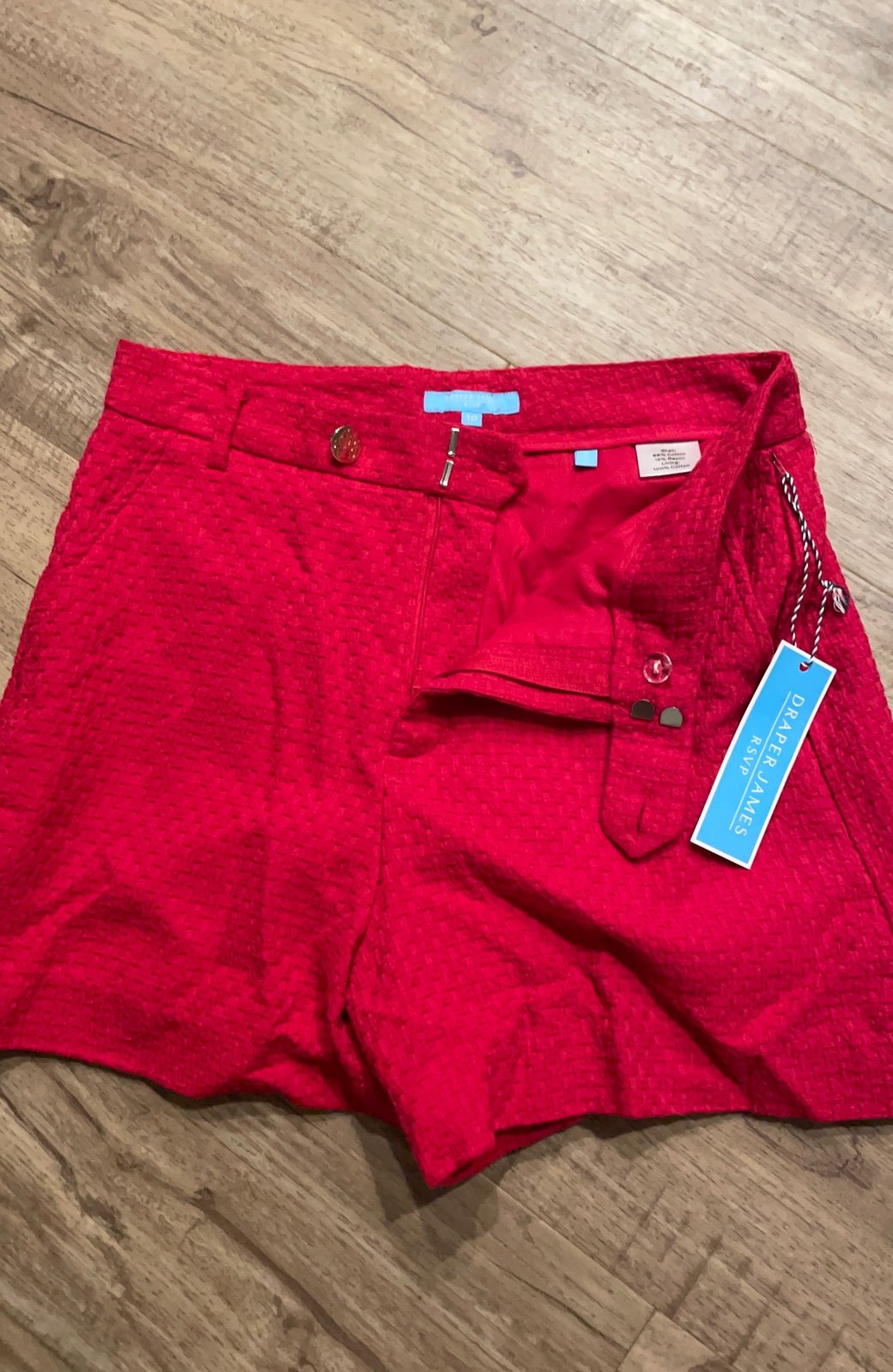 New With Tags Draper James Red Shorts Size 10