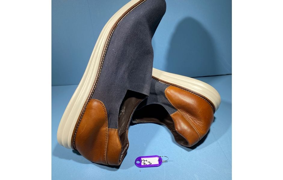 Donald J Pliner ERLING-LF Brown/Blue Elastic Shoes Size 13