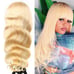 18in Human Hair Body Wave with Bangs