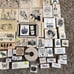 88 wooden rubber stamps